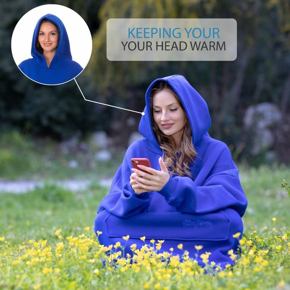 Oversized Wearable Blanket Hoodie Sweatshirt - Picture 12 of 12